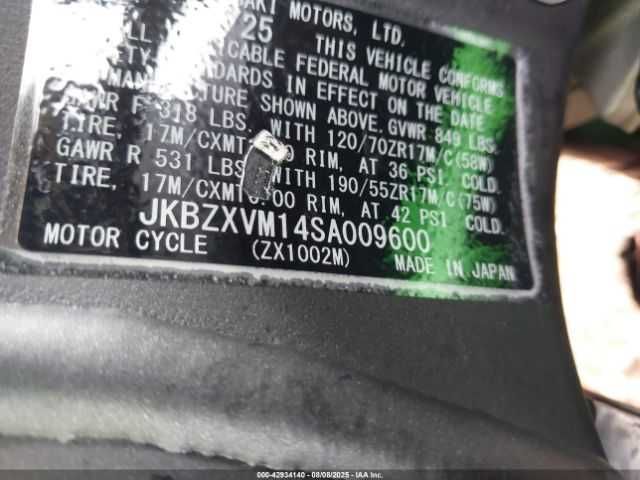 Kawasaki ZX1002 M 2025