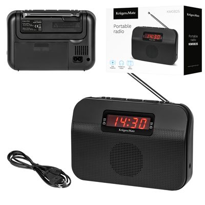 Radio Przenośne Fm Ac Dc Led Budzik