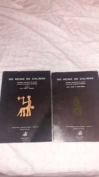 No Reino de Caliban dois volumes raro poesia Africana Angola Cabo Verd