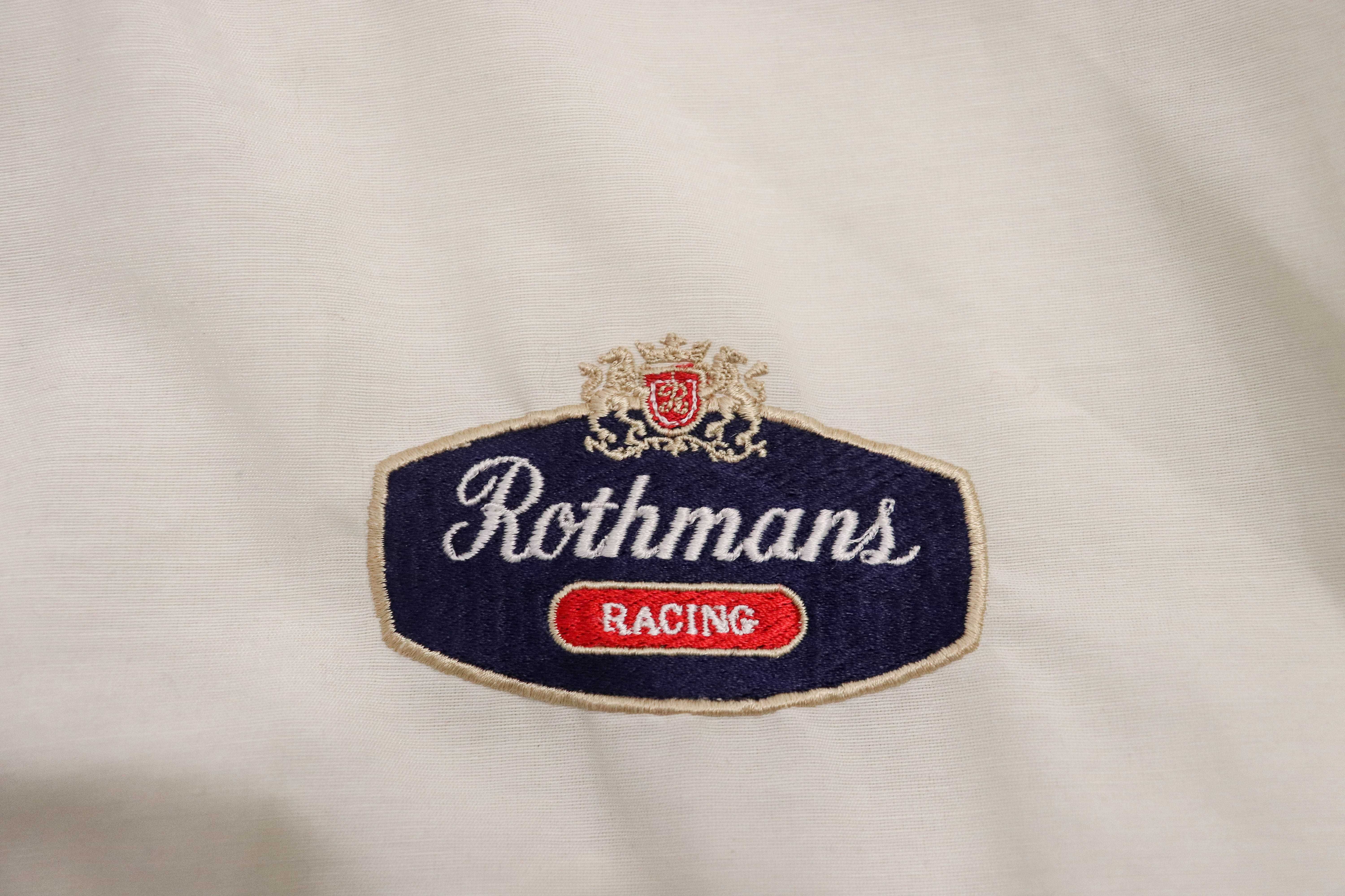 Casaco Vintage/Retro Rothmans Racing Anos 90 Formula 1/F1| Automobilia