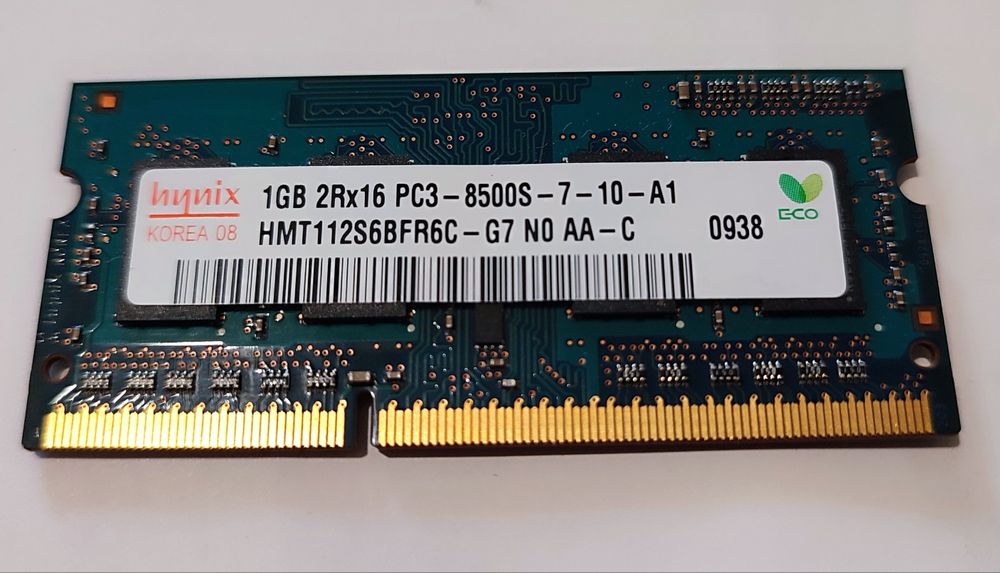 Оперативна пам'ять 1,2,4 GB для ноутбука