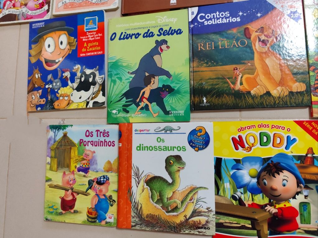 Lote de 23 livros Infantis - Ilustrados com texto