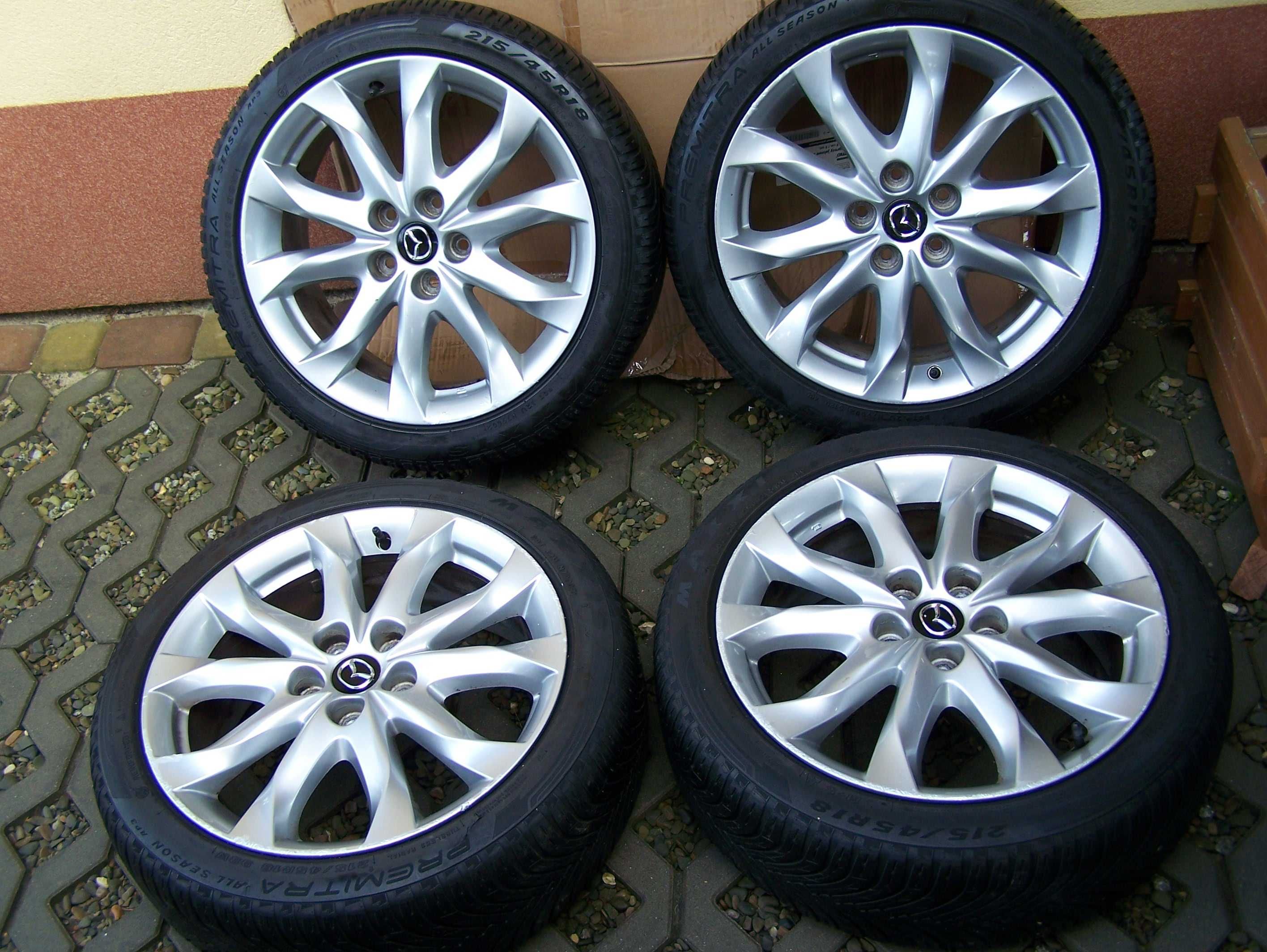 Koła Aluminiowe Oryginalne  18  Opony Całoroczne Mazda 3,6 Inne