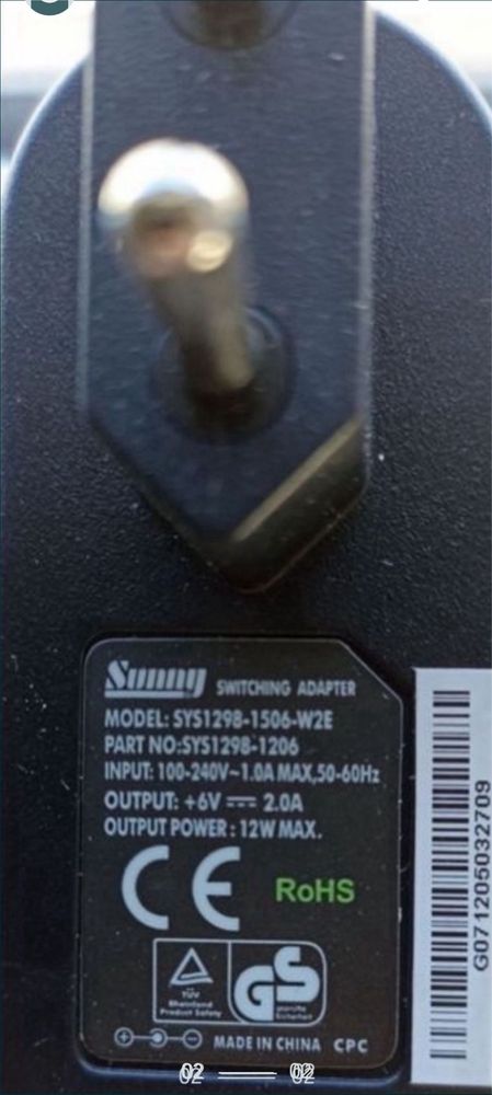 Synny SYS1298.1506-W2E +6V - 2A 12W