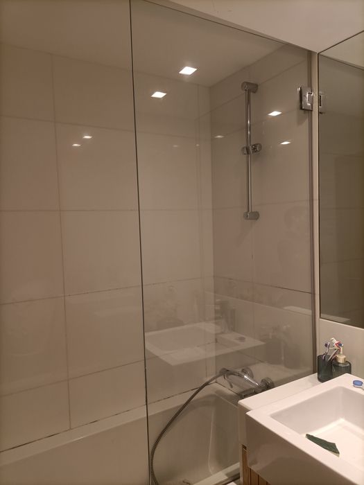 Divisória de banheira vidro temperado