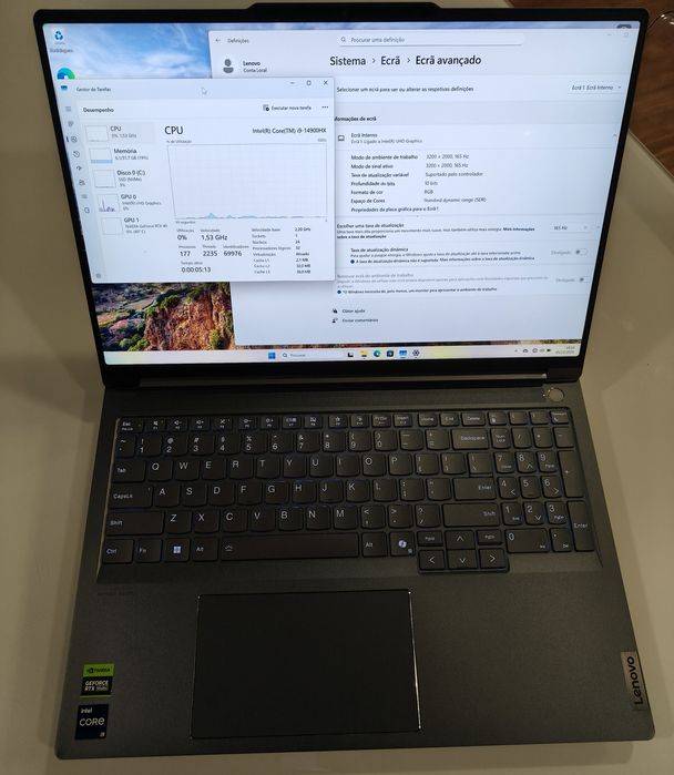 Lenovo i9-14900HX /32gb/1tb/rtx 4060 8gb/16" 3k