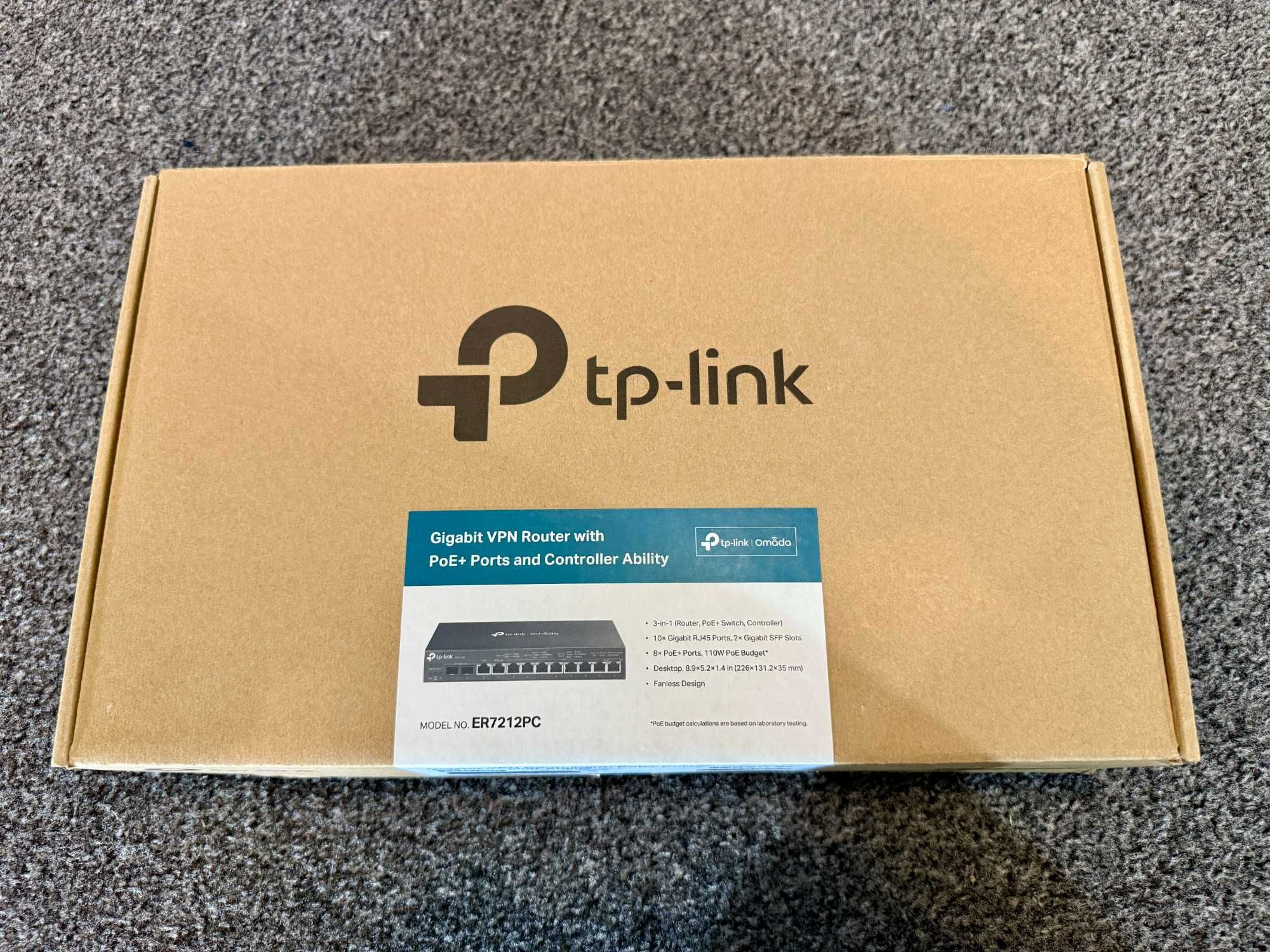 TP LINK ER7212PC Router omada 3-w-1 Router+Kontroler+POE