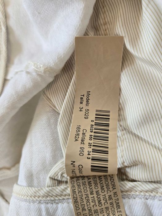 Calças Brancas de Linho Massimo Dutti