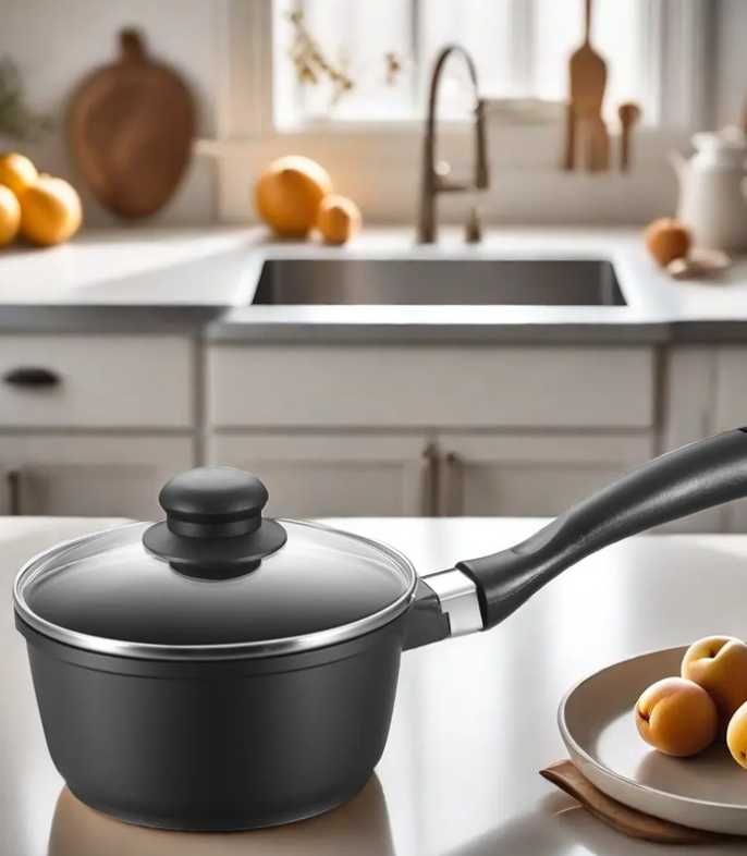 ZESTAW GARNKÓW Indukcja Gaz Piekarnik Powłoka Non-Stick 7 ELEMENTÓW