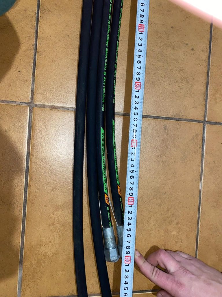 Przewody hydrauliczne Hydroscand kappalex 2 k 3/8 cała, 1/2 cala nowe