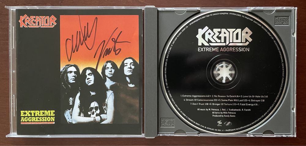 Kreator – Extreme Aggression з автографами Mille Petrozza і Ventor