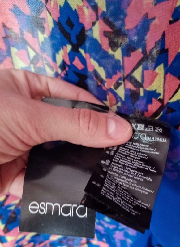 Pareo kolorowe długie print Esmara