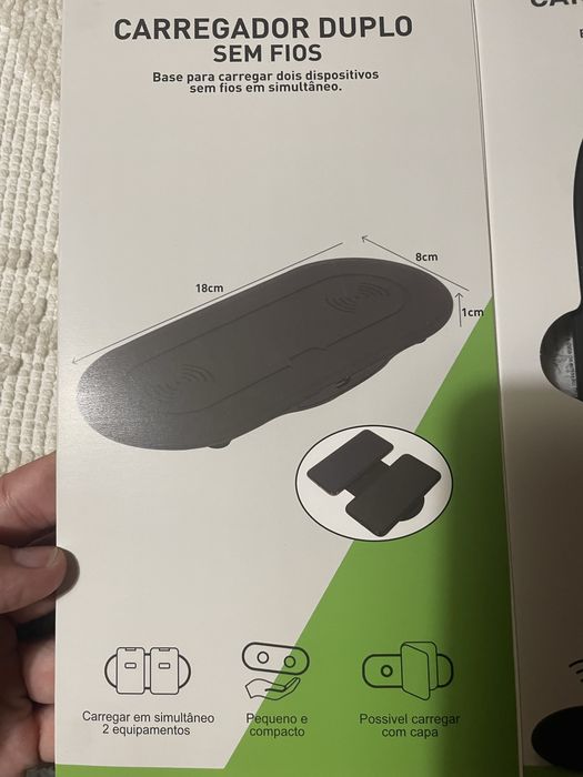Carregador duplo sem fios