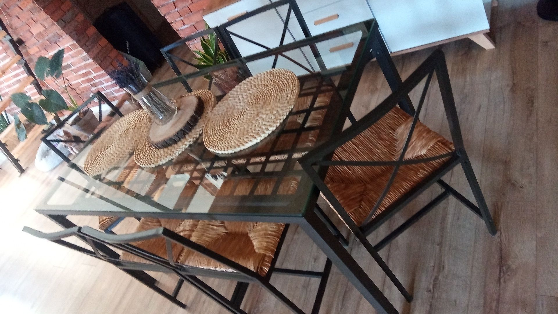 Stół z 6 krzesłami Ikea Granas