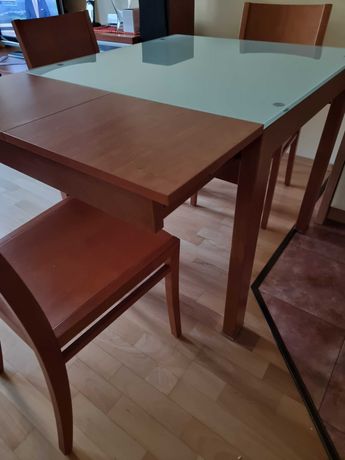 Meble red apple - stół, krzesła, stolik kawowy