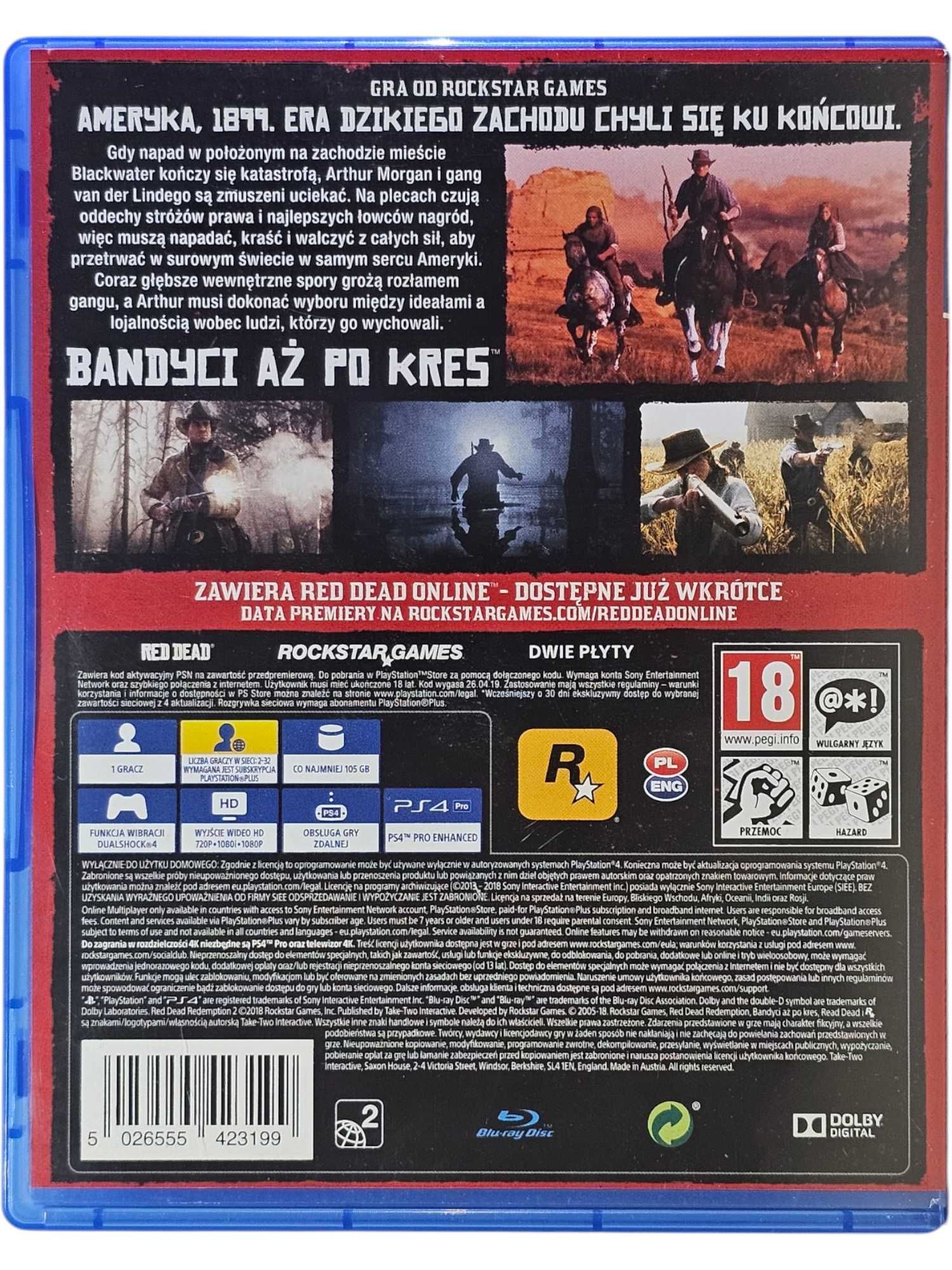 Red Dead Redemption 2 | GRA PS4 | PlayStation 4 | PL