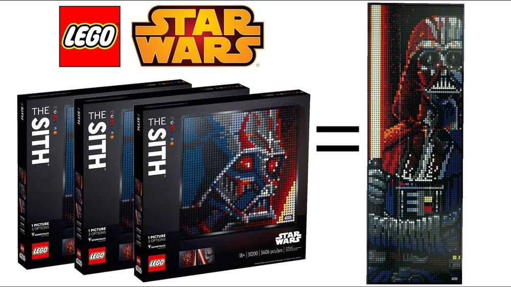NOWE LEGO 31200 Star Wars Sith Jedi Art Mozaika Gwiezdne Wojny