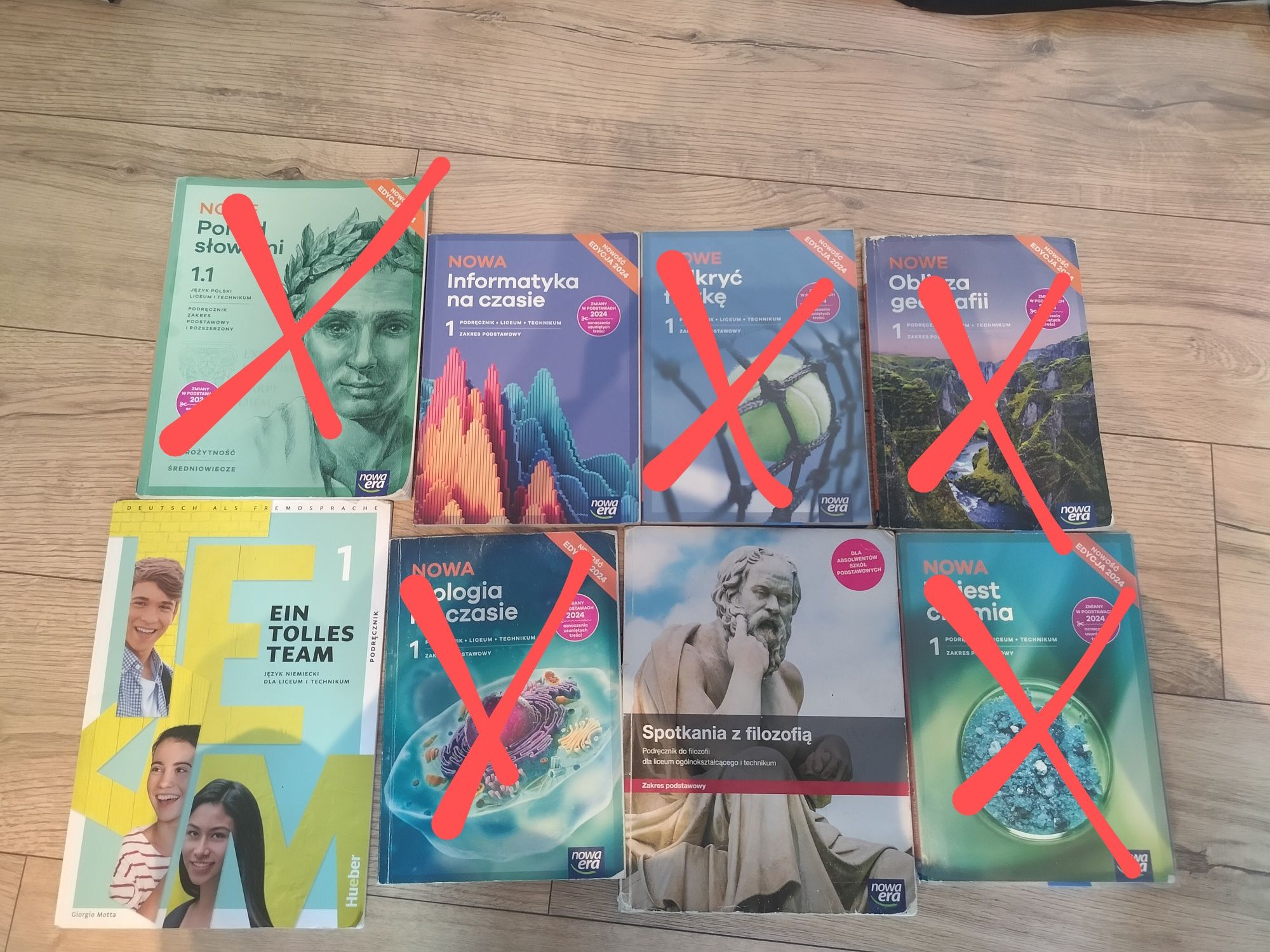 Ksiązki do 1 klasy technikum/liceum