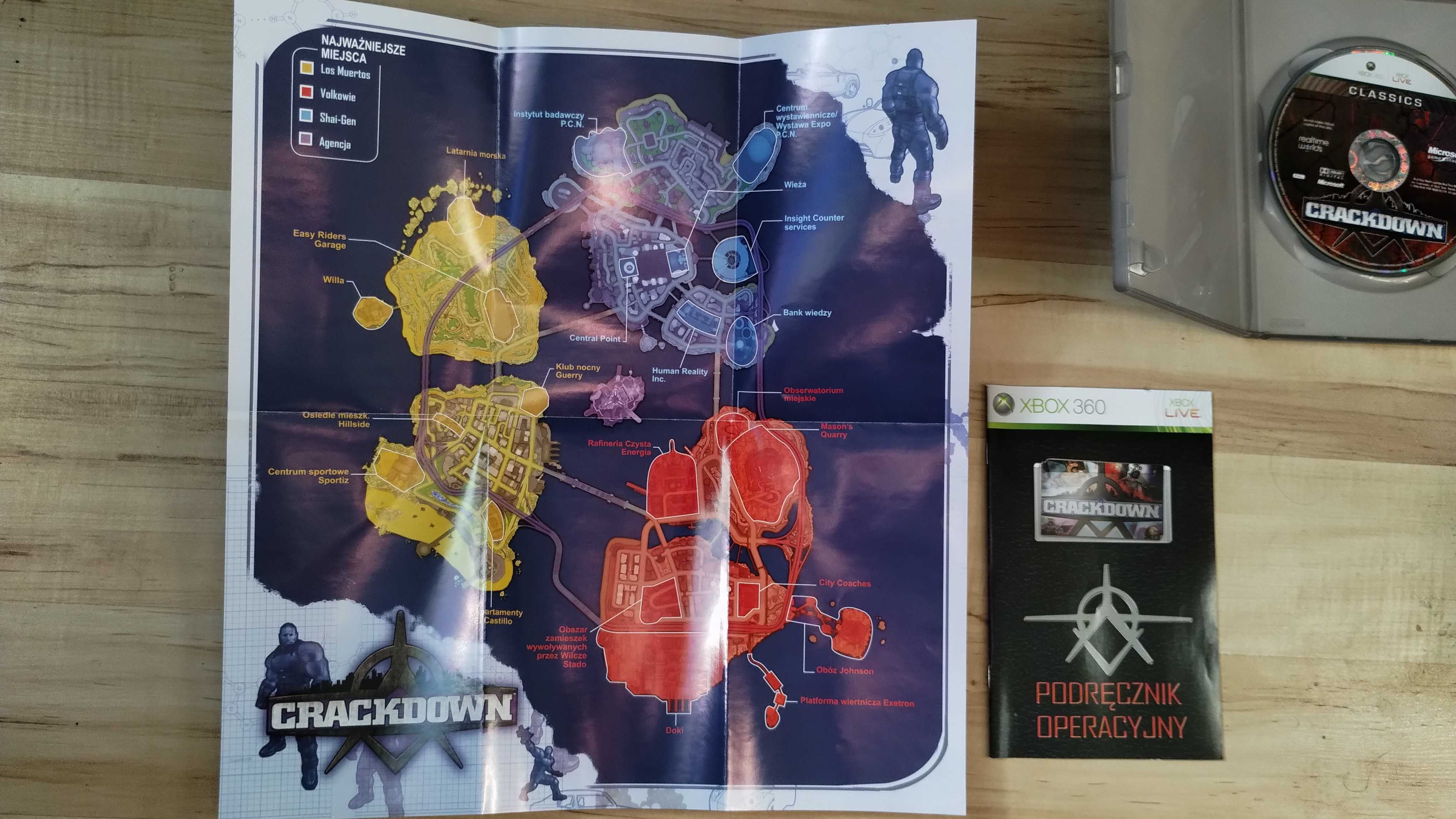 Crackdown PL | Mapa i instrukcja | Xbox 360