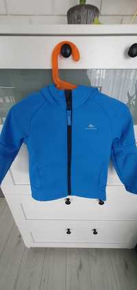 Kurteczka wiosenna softshell decathlon niebieska 2 lata