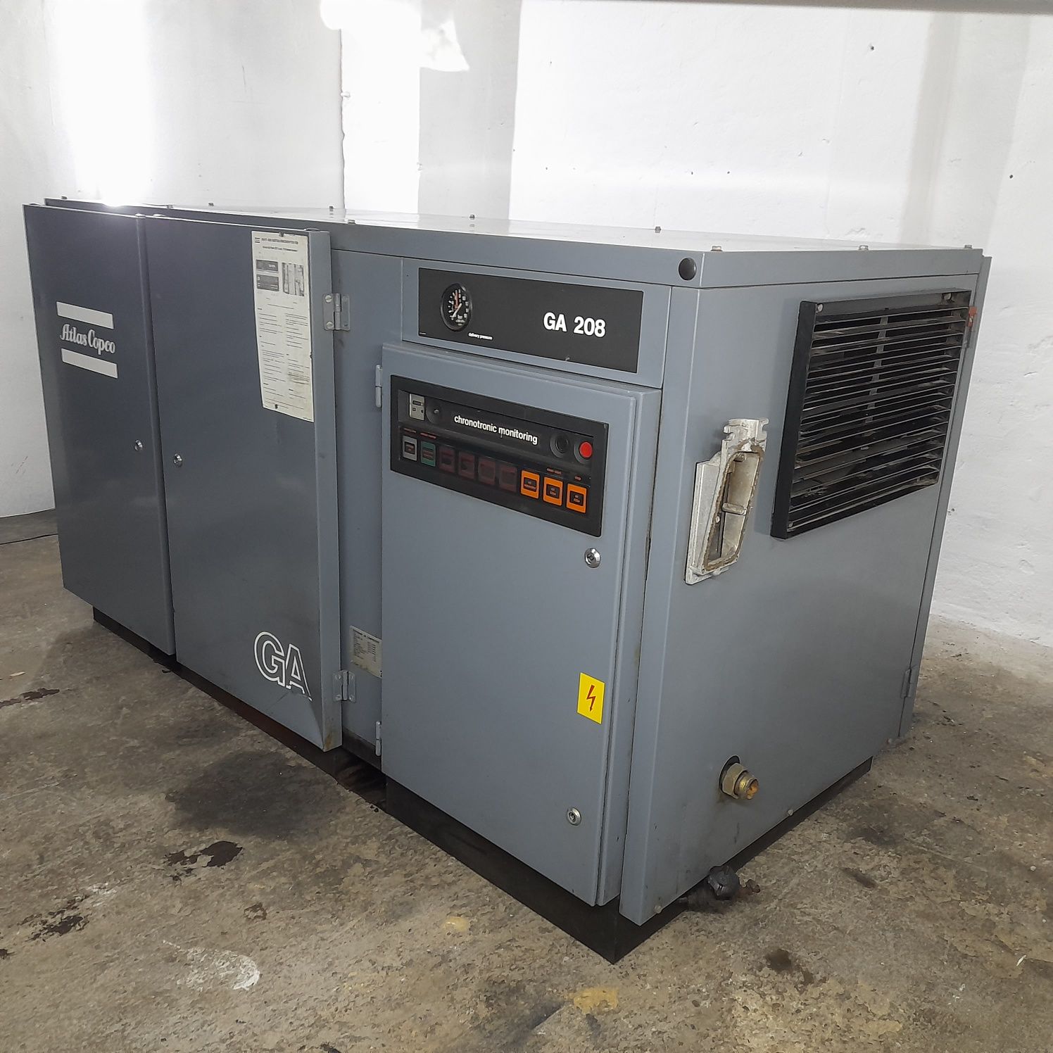 Sprężarka śrubowa Atlas Copco GA 208 18.5kw 8Bar  kompresor