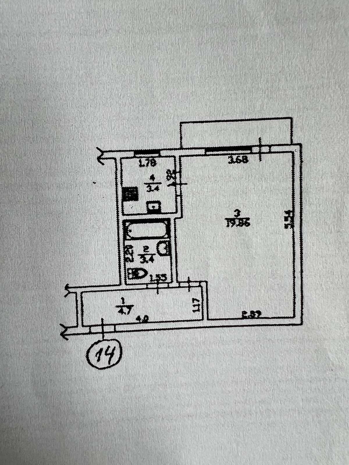 СРОЧНО ВІД  ВЛАСНИКА 1к.кв. м.Лук'янівка ,32кв.м.Хрущевка.