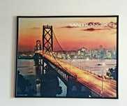Obraz -plakat San Francisco 50 cm x 40 cm solidna ramą ze szkłem