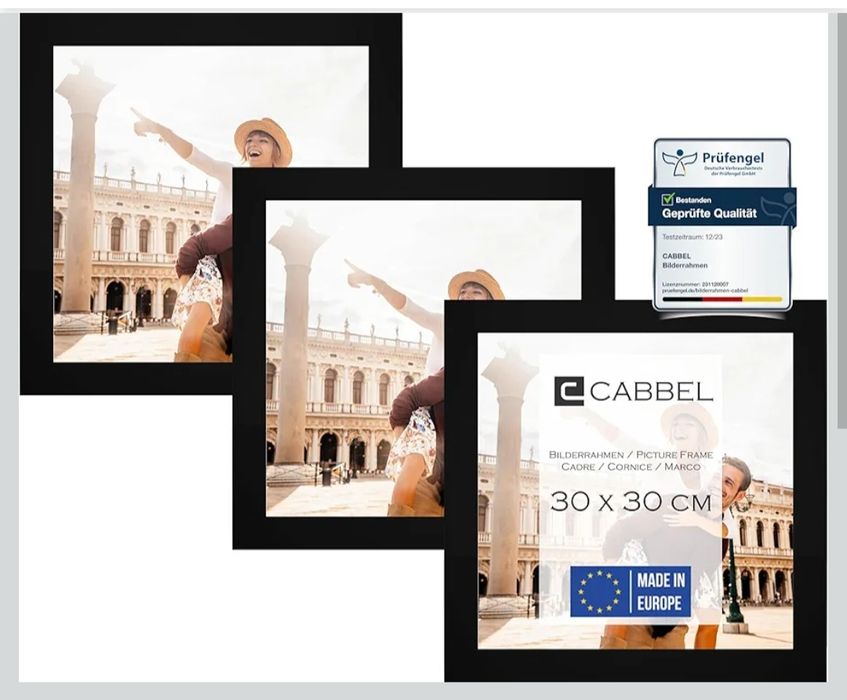CABBEL 3 sztuki ramki na zdjęcia 30cm x 30cm