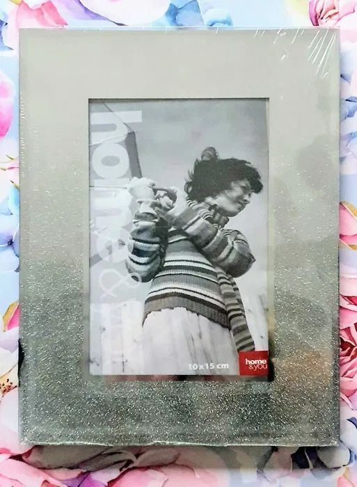 Home&You Ramka Na Zdjęcie Brilliant Glamour Szklana Brokat 17x22/10x15