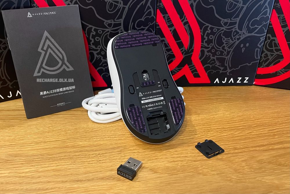 НОВІ Ajazz AJ159 PAW3395 26000 DPI Wireless | ІГРОВА БЕЗДРОТОВА Мишка