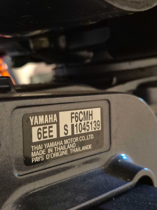 Silnik Zaburtowy Yamaha F6CMHS 6KM 2020r. Spalinowy do Łódki Pontonu