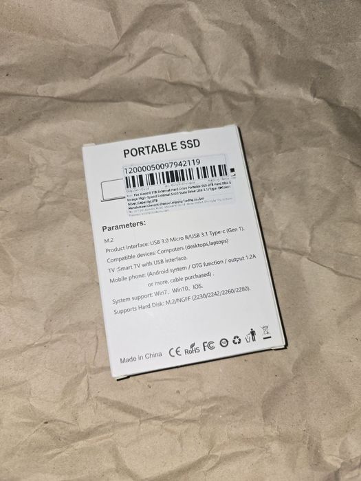 SSD внешний диск 2тб