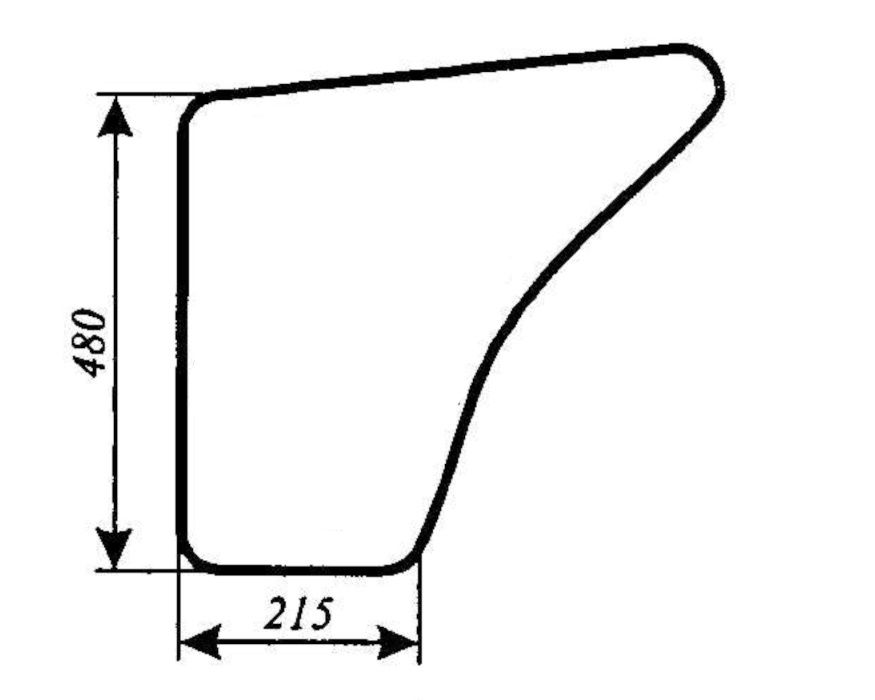Szyba drzwi dolne ciągnika Farmtrac Polmot Escort 335 450 ACX185