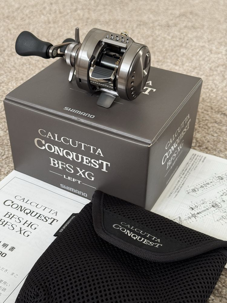Кастингова риболовна котушка Shimano 23 Calcutta Conquest BFS XG 8.9