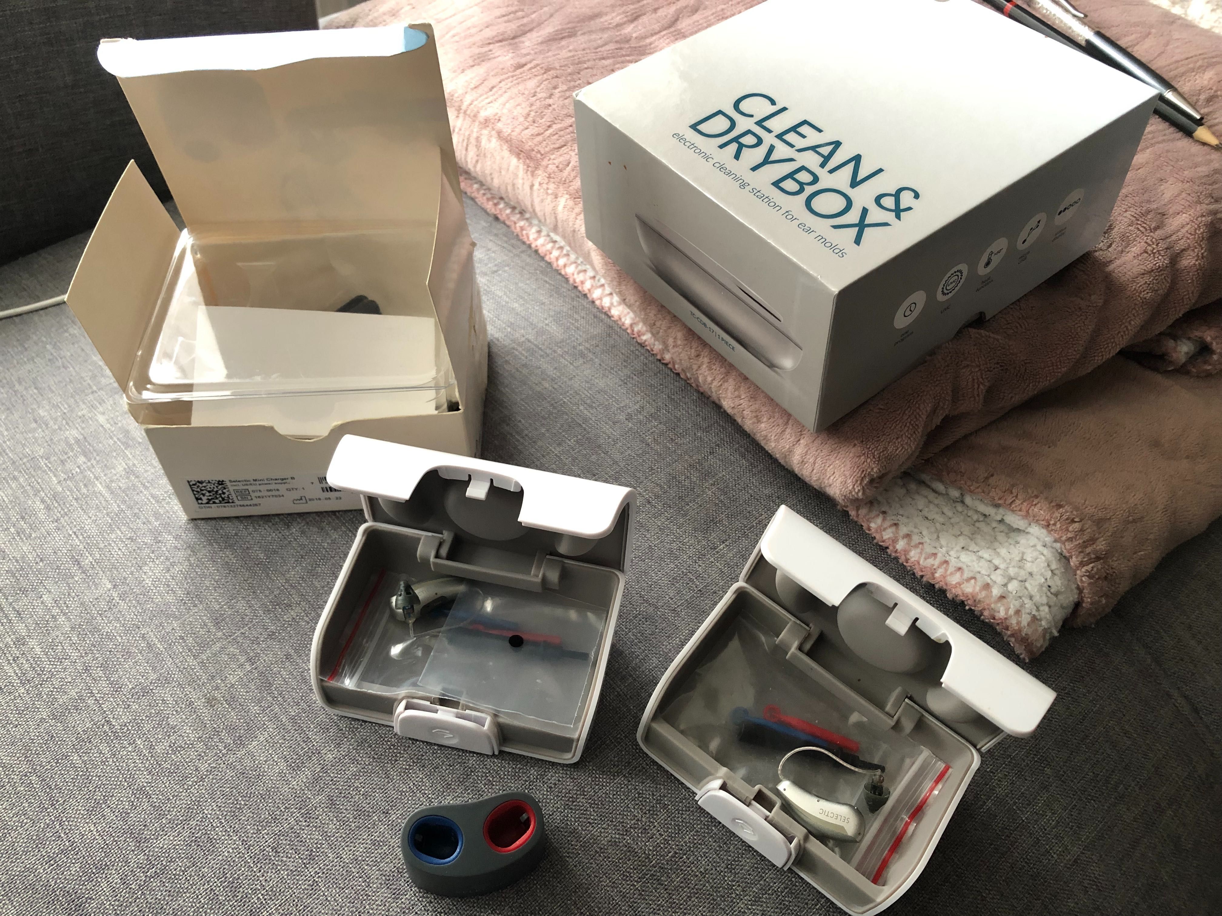 Aparaty słuchowe Selectic Luna R5 (KOMPLET) + DRY BOX + ładowarka