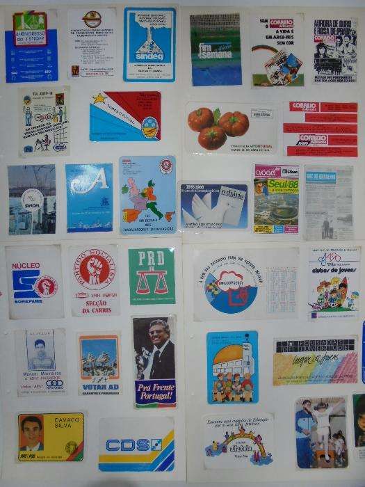 Calendários varios coleccionáveis vários anos