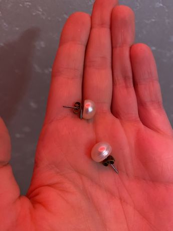 Сережки з перлами
