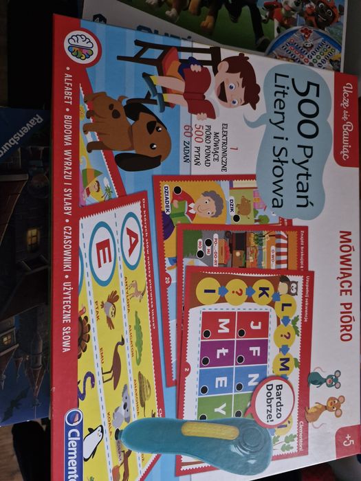 Mówiące pióro  litery i slowa