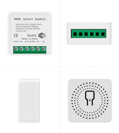 Розумний перемикач -регулятор WiFi Smart Switch 16A міні реле