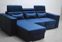 NOWOCZESNY NAROŻNIK z funkcja spania + pojemnik M77 rogówka sofa
