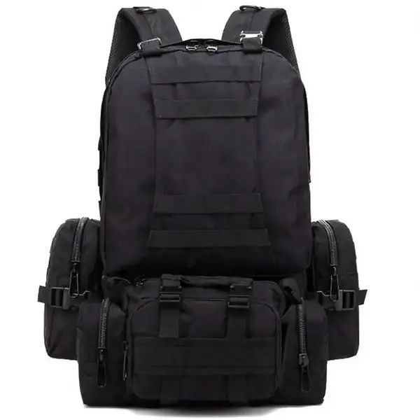 Тактичний рюкзак и актический рюкзак армейский 70л есть в черном