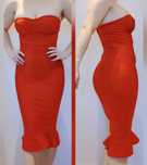 Czerwona sukienka Tuba hiszpanka rybka bezramion red 38 M uk pretty li