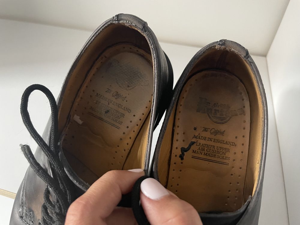 Czarne półbuty dr.Martens oryginalne skórzane do kostki 37,5