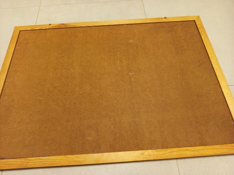 Obraz duży na ścianę w ramie drewnianej