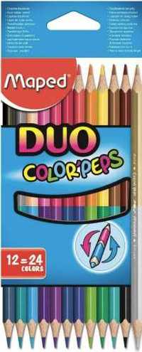 Kredki Colorpeps Duo 12=24 kolory MAPED