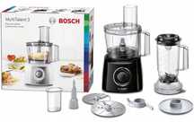Bosch MCM3201B robot kuchenny 800 W 2,3 l Czarny, Przezroczysty