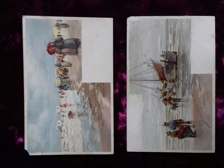 Почтов. Открытка до 1917г.Нарисованная.акварель.