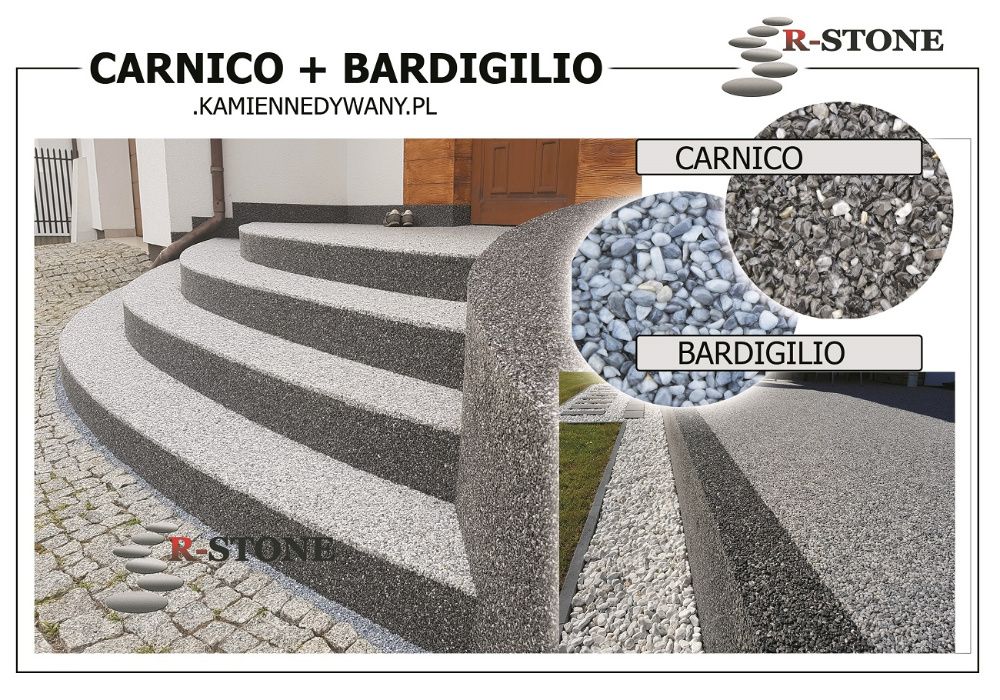 Kamienne dywany na Tarasy, Balkony, Schody  Materiał i Realizacje