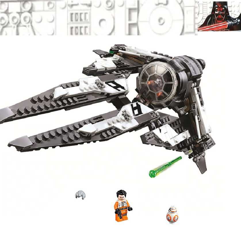 Set / Kit Star Wars - Intercetor Black Ace (compativel Lego)