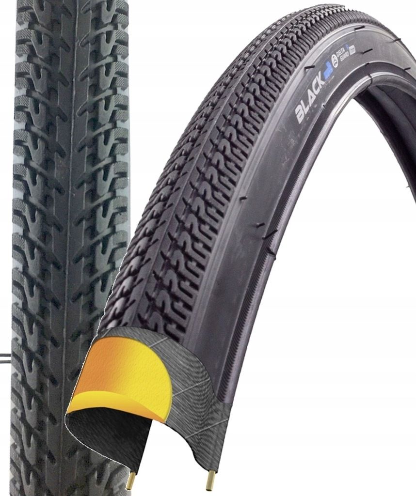 Black1 700x35C opona 28x1,40 , 37/622 antyprzebicie miejski cross